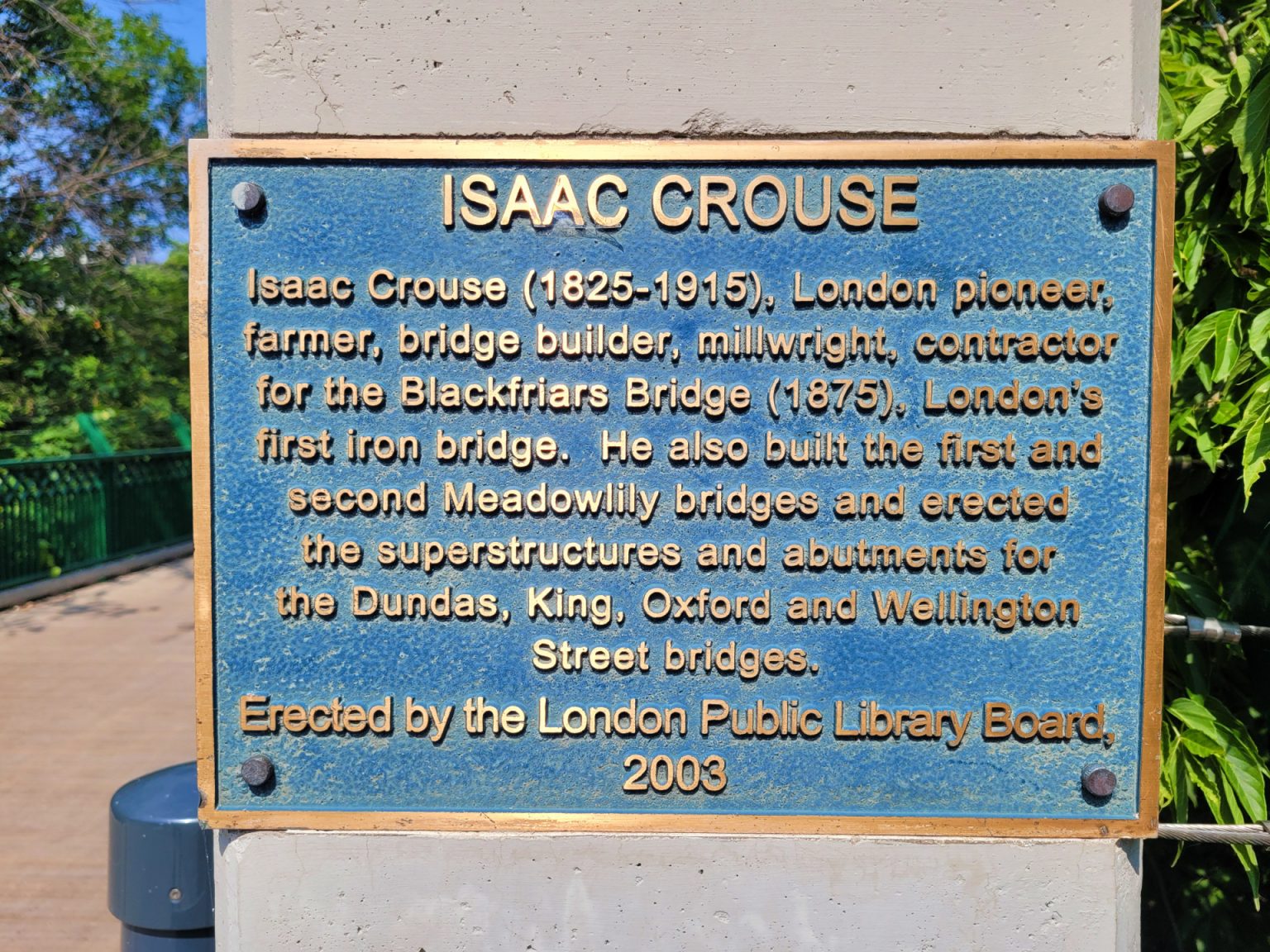Isaac Crouse – The Bridge Builder Who Shaped London, Ontario